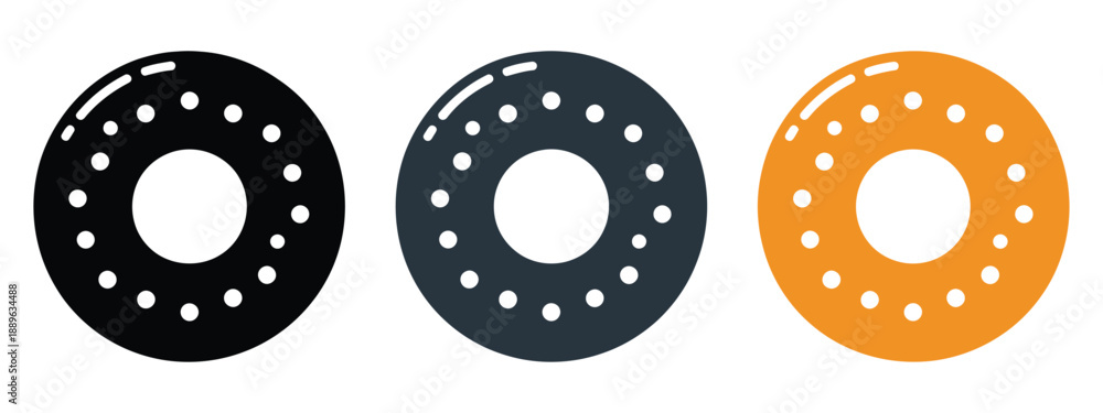 Fototapeta premium Bagel logo, bagel sandwich, and bagel symbol vector illustration featuring fresh bakery designs, tasty breakfast icons, restaurant branding, menu graphics, and culinary creative projects.