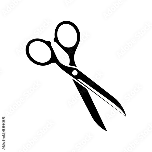 A pair of black scissors on a for cutting things
