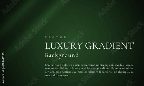 高級感のある布風・シワの入った緑のグラデーション背景（ベクター）