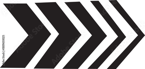 Professional moving arrow set. Minimalist interface motion icon collection. Universal speed and agility symbols. Modern pointing and tracking icons. Vector continuous movement and force signs backgrou