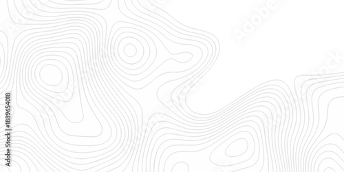 Modern location discovery vector topo map design White background with topographic world grid wave Topographic map geographic line texture.