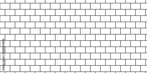 Pavement seamless mosaic stone concrete wall surface tiles. subway vector block rock white brick wall texture background.