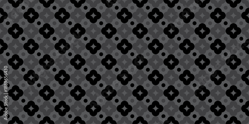 Retro flowers background. Seamless pattern. Vector. レトロな花のパターン