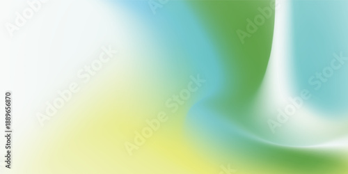 Light blue and green gradient background. Abstract light fresh sky texture. Relax. Elegant Wave gradation pattern. Aesthetic bg. Modern square vector gradient background for poster, cover, social post