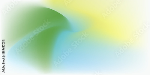 Light blue and green gradient background. Abstract light fresh sky texture. Relax. Elegant Wave gradation pattern. Aesthetic bg. Modern square vector gradient background for poster, cover, social post