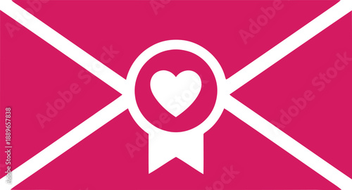 Women's day love letter vector icon Vector
