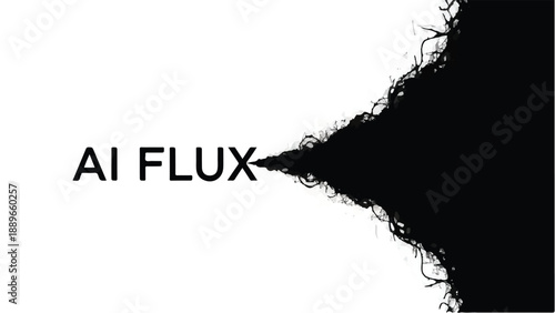 Abstract concept of artificial intelligence evolving and expanding into the unknown.