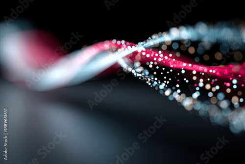 Abstract holographic waves background with futuristic glow
