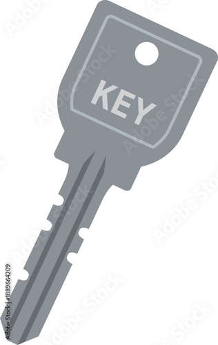 シンプルな鍵のイメージイラスト