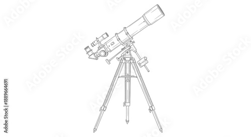 Vector telescope on tripod