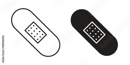 Bandage icon element for design projects