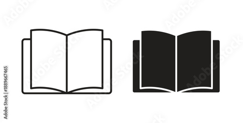 Book icon element for design projects