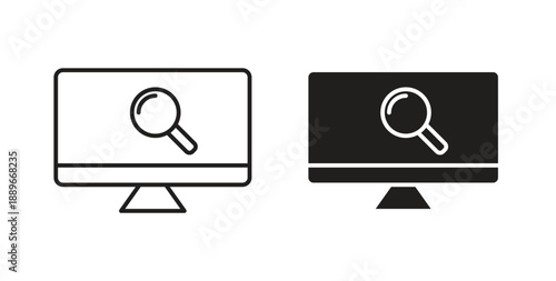 Browsing icon element for design projects