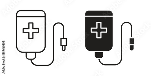 Chemotherapy icon element for design projects