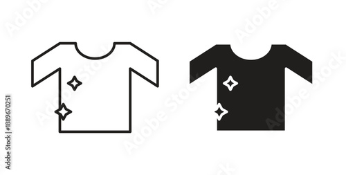 Clean Clothes icon element for design projects