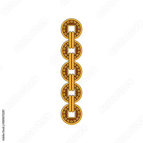 Chinese Gold Coin Chain