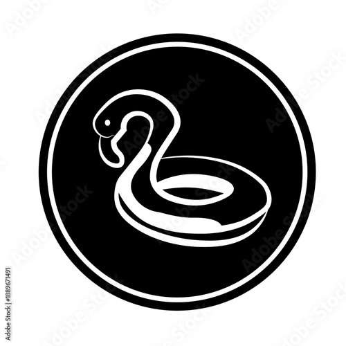 Icon feel with summer time and white background