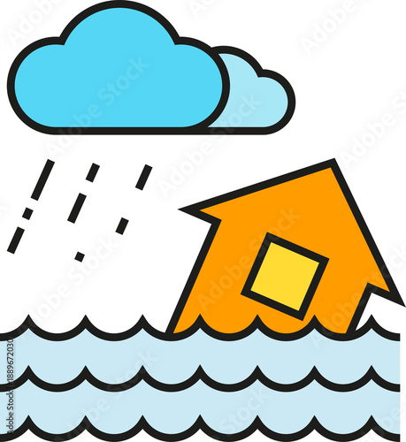 flood icon illustration
