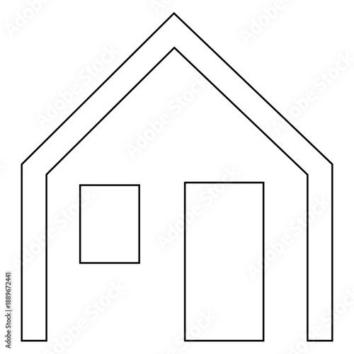 Simple House Line Icon