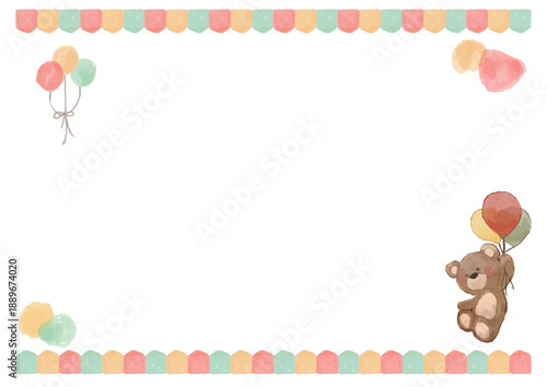 卒園式・修了証書 そのまま使えるパステル証書・メッセージカードテンプレート / Graduation & Completion Certificate & Message Card Template (Pastel)