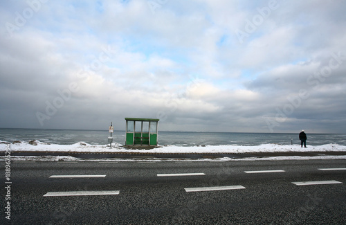 Coast north from Rungsted Kyst in Danmark