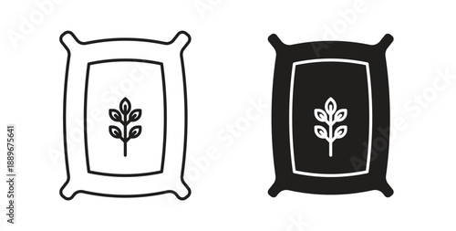Fertilizer icon element for design projects
