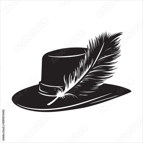 hat with ace of spades silhouette