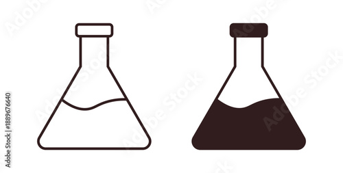 Flask icon element for design projects