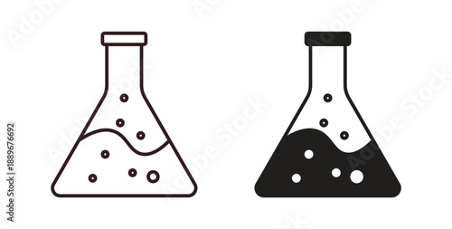 Flask icon element for design projects