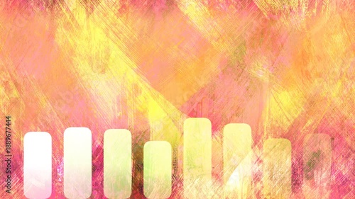 Modern Yellow Sound Wave Frequency Visualization
