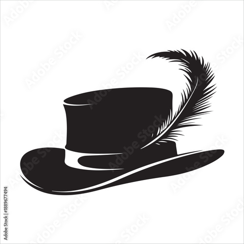 hat with ace of spades silhouette