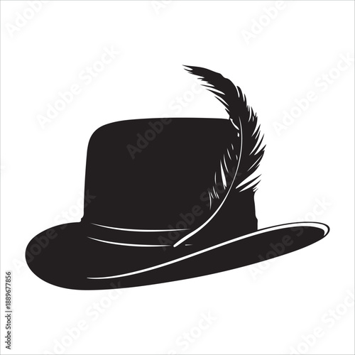 hat with ace of spades silhouette