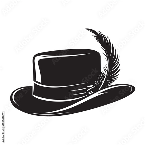 hat with ace of spades silhouette