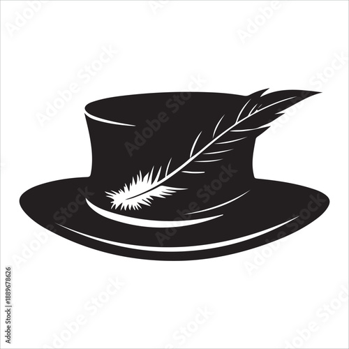 hat with ace of spades silhouette