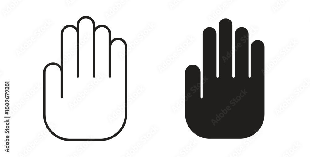 Obraz premium Hand icon element for design projects