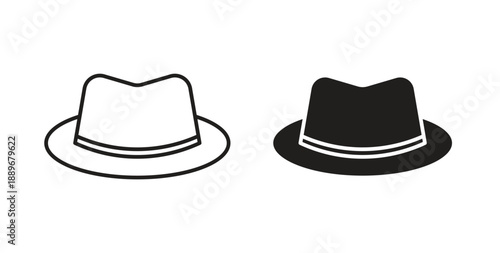 Hat icon element for design projects