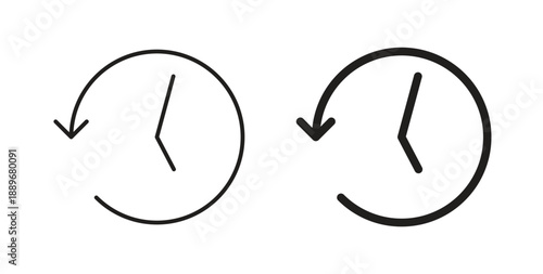 History icon element for design projects