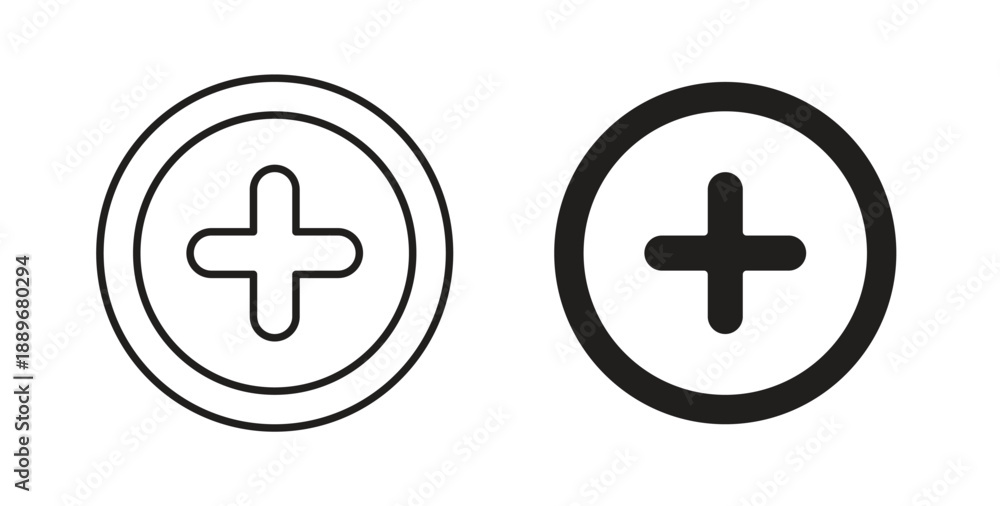 Obraz premium Hospital signs element for design projects