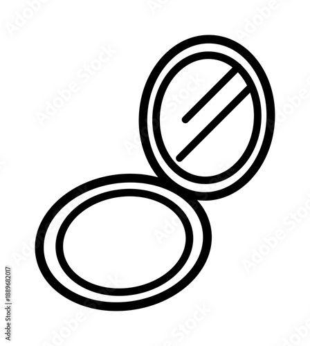 シンプルなメイクパクトのアイコン