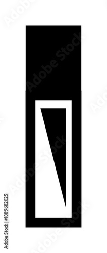 シンプルなリップグロスボトルのアイコン