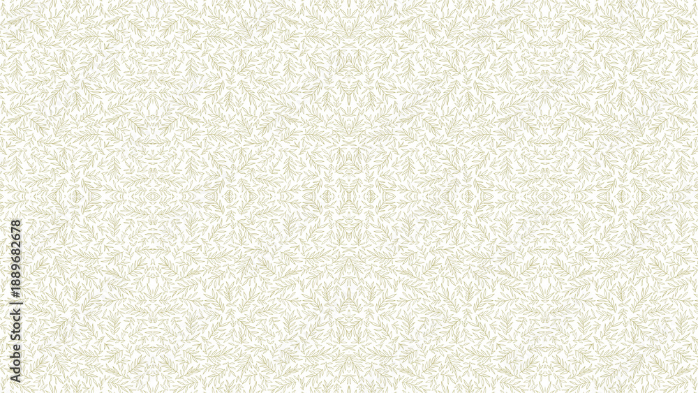 Fototapeta premium Seamless beige tiny leaf pattern