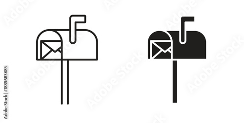 Mailbox icon element for design projects