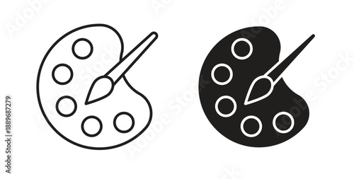 Paint icon element for design projects