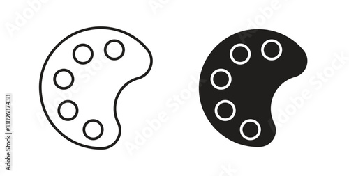 Palette icon element for design projects