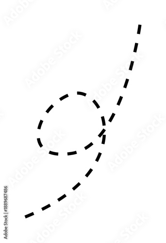 点線がくるっと回る装飾アイコン