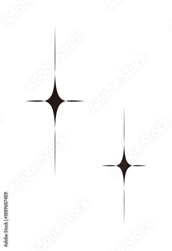 キラキラのシンプルアイコン