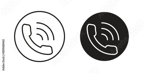 Phone call icon element for design projects