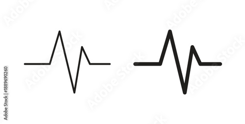 Pulse icon element for design projects