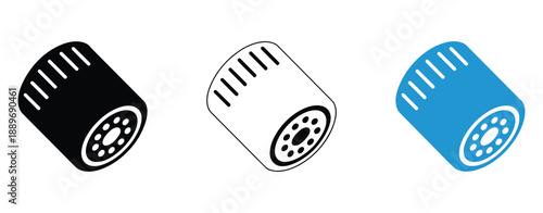 WebFilter icon, funnel icon, filtering icons, and filter glyph icon for marketing, sales conversion, and data management, plus modern automotive filter icon for vehicle maintenance, isolated vector