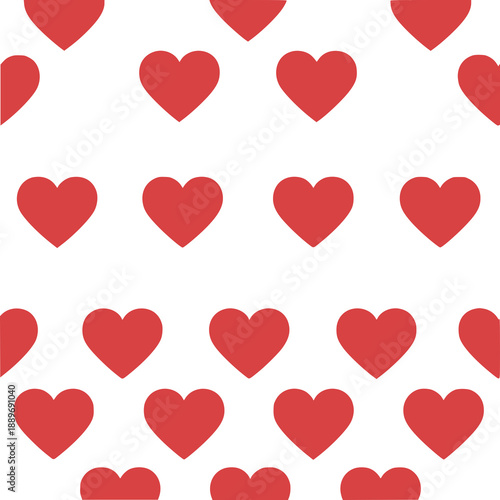 Red Hearts Pattern